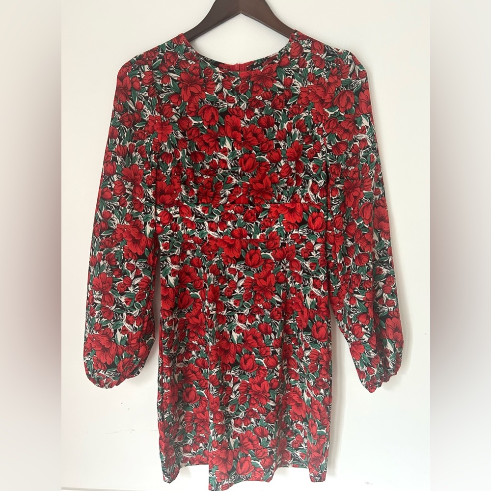 Heirloom Garden Bloom | Vintage-Inspired Floral Mini Dress or Tunic | Size S